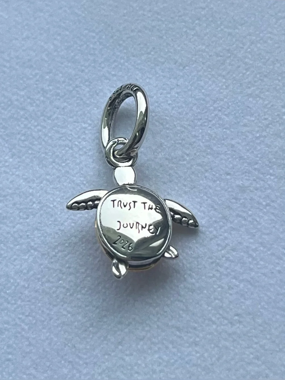 Pandora 2026 Pink Sea Turtle Charm-NEW